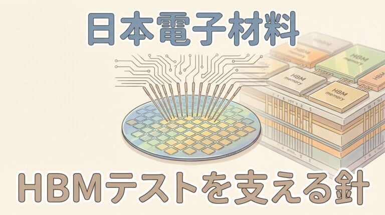 日本電子材料とは？HBMテストを支える針の技術【図解】