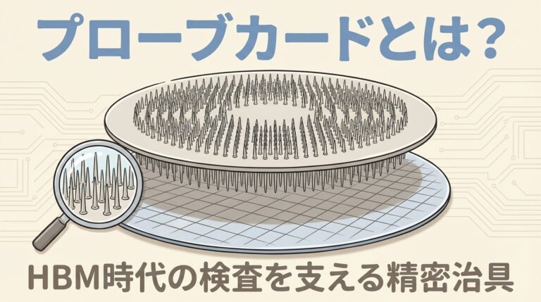 【図解】プローブカードとは？HBM時代に需要急増の理由