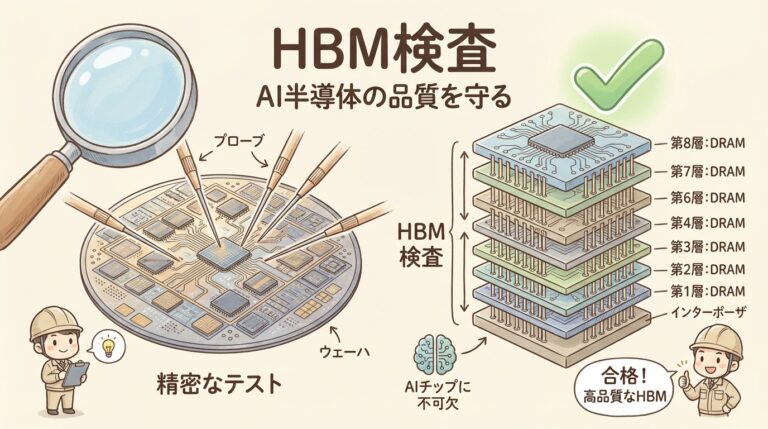【完全図解】HBM検査とは？AI半導体に超精密テストが必須な理由を構造で理解する