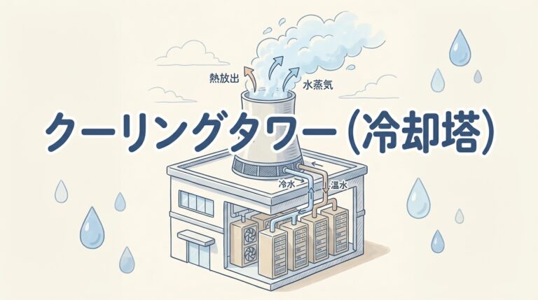 クーリングタワー（冷却塔）とは？仕組みを図解｜データセンターの排熱と水問題