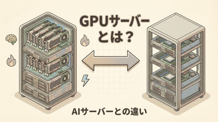 【完全図解】GPUサーバーとは？AIサーバーとの違いを初心者向けにやさしく解説