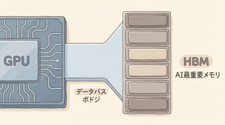 【完全図解】HBMとは？GPUの隣にある「AI最重要メモリ」を初心者向けに解説