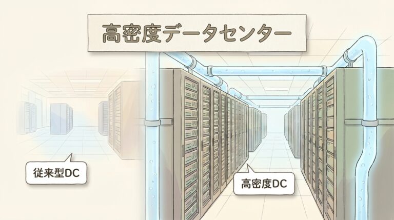 【完全図解】高密度データセンターとは？AI時代に「普通のDC」では足りない理由
