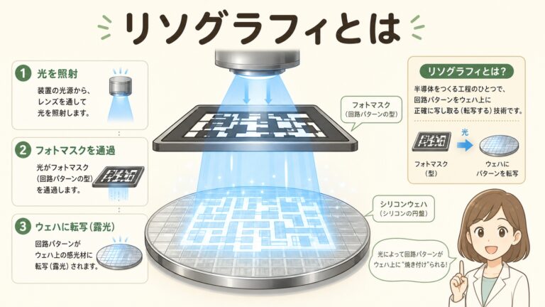 リソグラフィ（リソグラフィー）とは？半導体に「設計図を焼き付ける」工程を完全図解