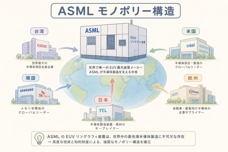 【完全図解】ASMLが世界を握る理由｜EUV独占を生んだ4つの構造
