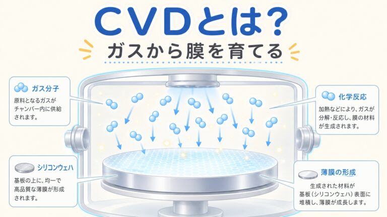 CVDとは？LPCVDとPECVDの違いを初心者向けに図解