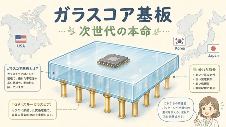 【完全図解】ガラスコア基板とは｜シリコンインターポーザーを置き換える"次世代の本命"