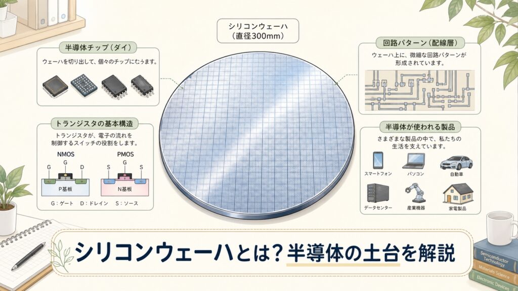 【完全図解】シリコンウェーハとは?半導体の「土台」を解説 | AIインフラLab