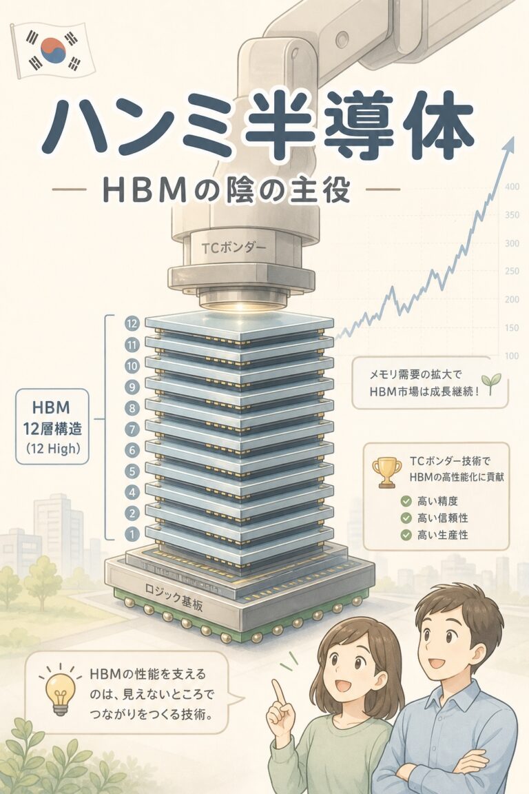 【完全図解】ハンミ半導体（HANMI）とは？HBMのTCボンダーで急成長した"陰の主役"