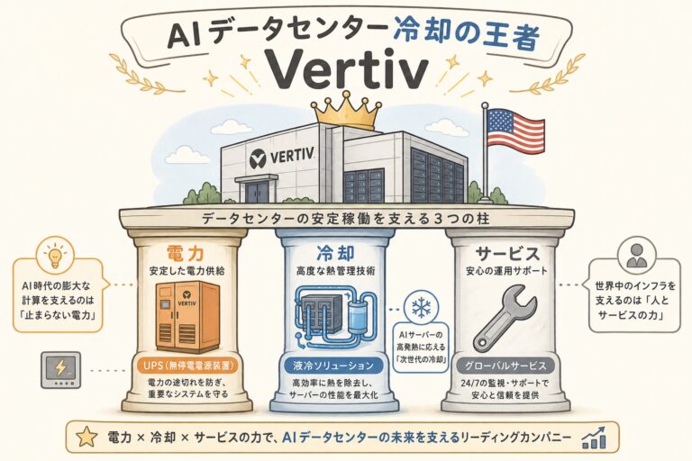 Vertiv(VRT)とは？｜AIデータセンター冷却の"純粋プレイ王者"を読み解く