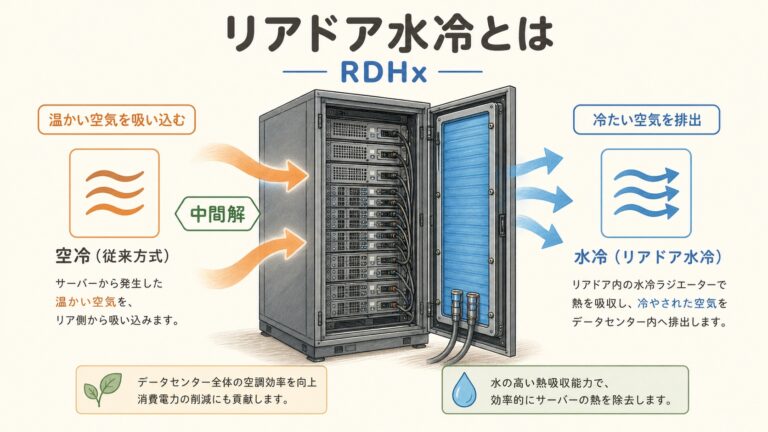 リアドア水冷（RDHx）とは？既存設備を活かす冷却の"中間解"