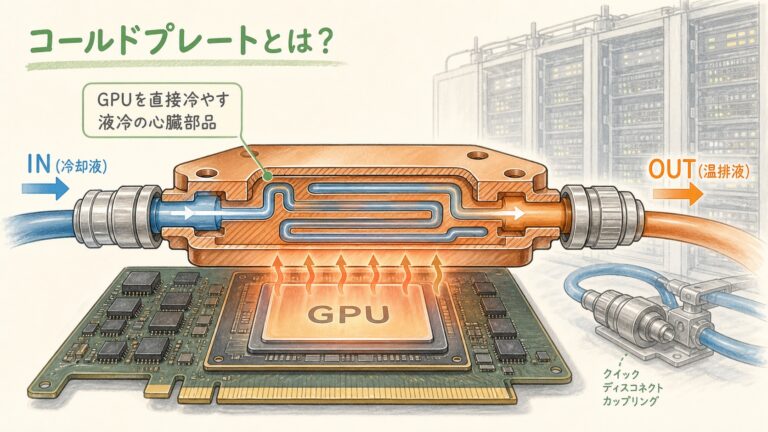 コールドプレートとは？GPUを直接冷やす「液冷の心臓部品」と主要メーカーを解説