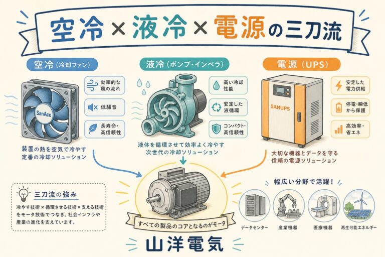 山洋電気(6516)｜ファン・ポンプ・電源の三刀流を読み解く