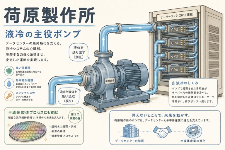 荏原製作所とは？液冷の主役「ポンプ」の世界大手を解説