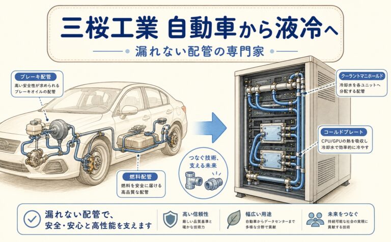 三桜工業はなぜ液冷の主役に？自動車部品からの大転換