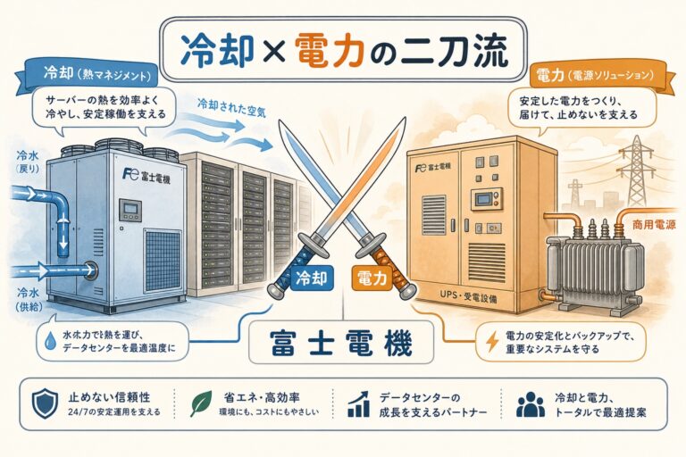 富士電機(6504)｜冷却×電力の二刀流をデータセンターで読み解く