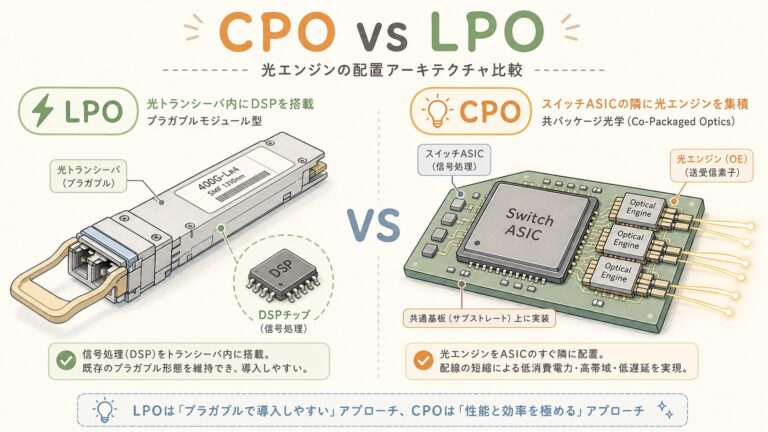 【図解】CPO vs LPO｜光化2つの主役を7つで比較