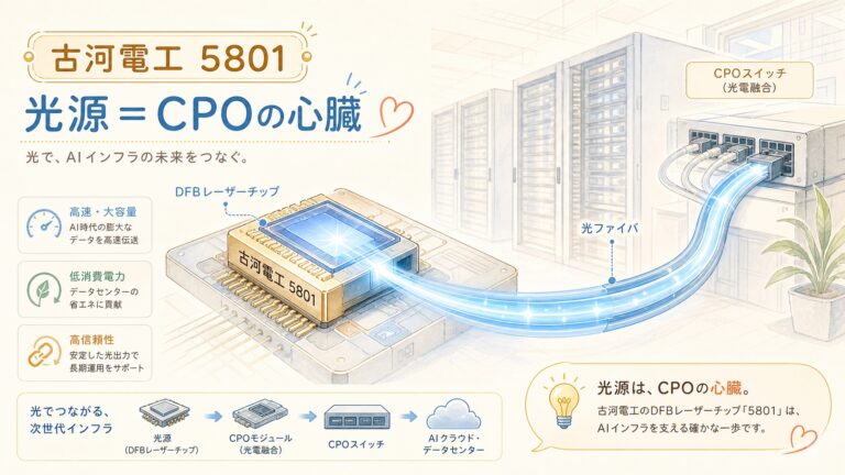 古河電工（5801）｜CPOの心臓"光源"を握る日本企業