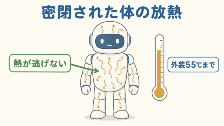 ロボットの放熱設計｜密閉された体から熱をどう逃がすか