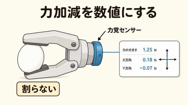 【完全図解】力覚センサーとは？ロボットが「力加減」を知る原理をやさしく解説