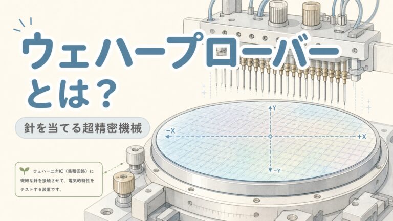 【完全図解】ウェハープローバーとは？検査装置の中身を解説