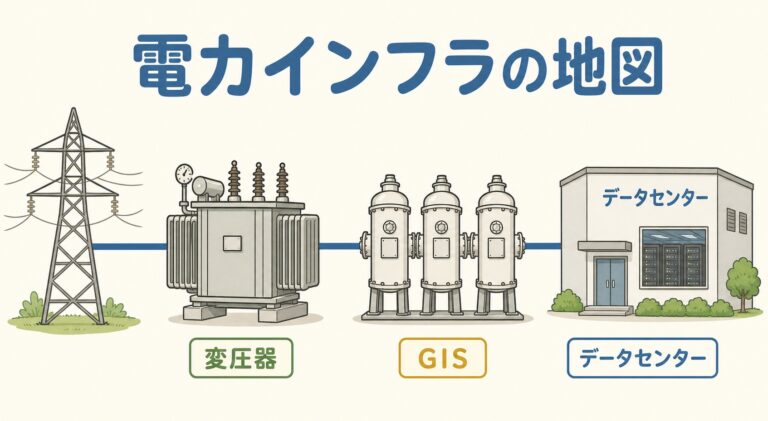 【完全図解】AI電力インフラの日本企業マップ｜変圧器・GIS・電線の勢力図