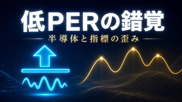 なぜ半導体株の低PERは割安ではないのか｜指標が歪む構造