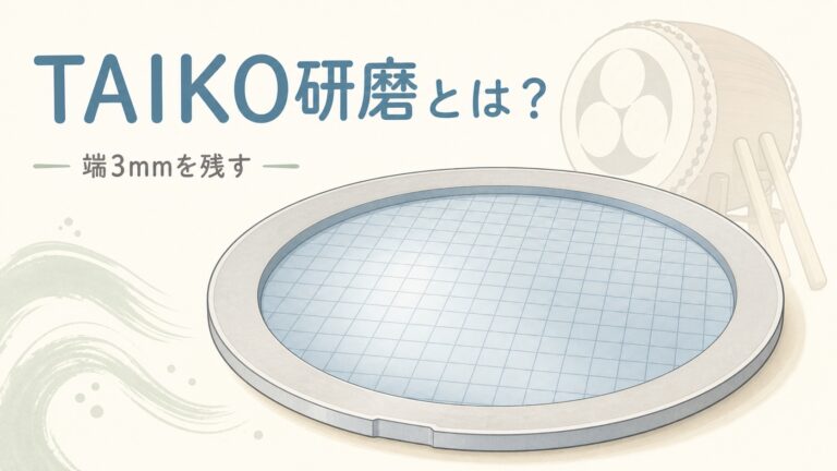 【図解】TAIKO研磨とは？ウェーハの端だけ残す技術