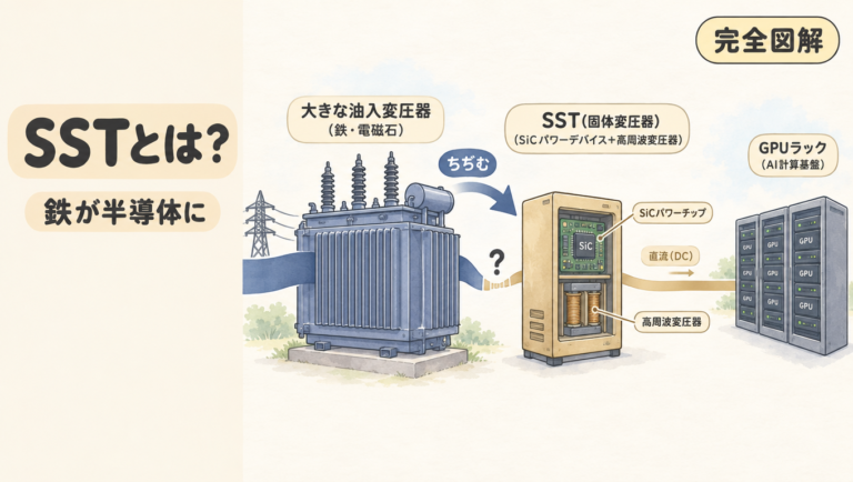 【完全図解】SST（ソリッドステート変圧器）とは？鉄の変圧器が半導体に置き換わる日