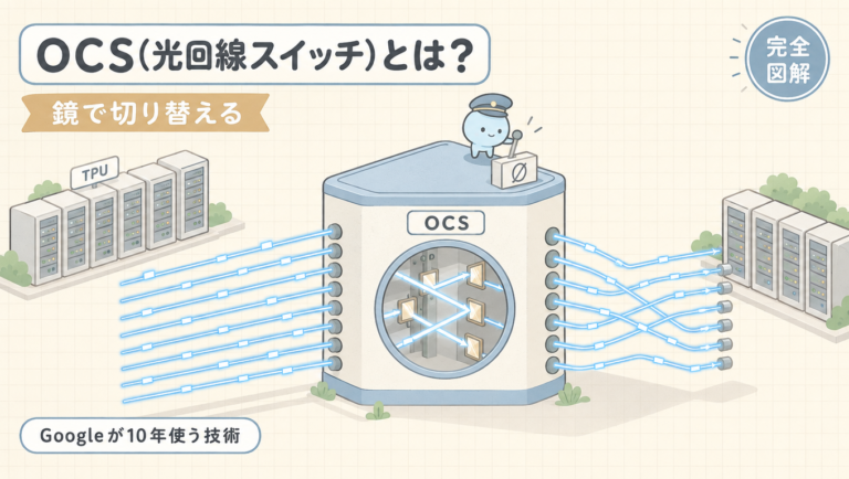 OCS（光回線スイッチ）とは？GoogleがTPUクラスタで10年使い続ける「鏡で切り替える」技術