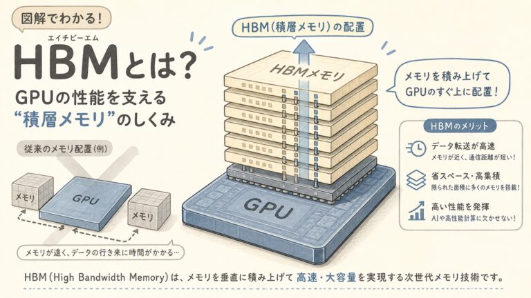 zHBMとは？HBMをGPUの"真上"に積むSamsungの新構造｜HBM5比約8倍の性能を狙う