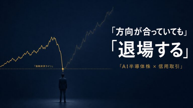 AI半導体株で信用取引をしてはいけない理由｜方向が合っていても退場する構造
