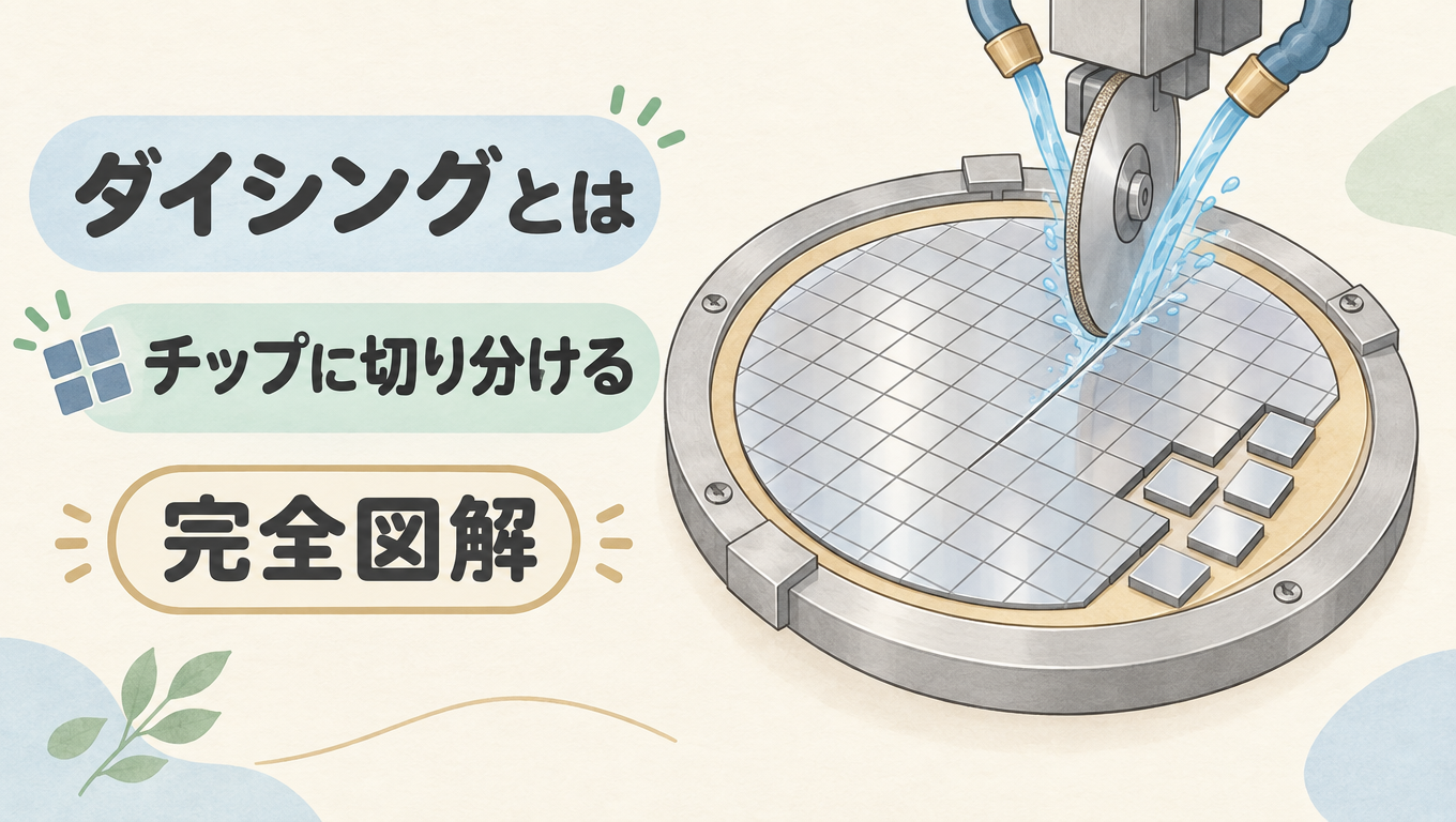 【完全図解】ダイシングとは？ウェーハをチップに切り分ける工程と4つの切り方