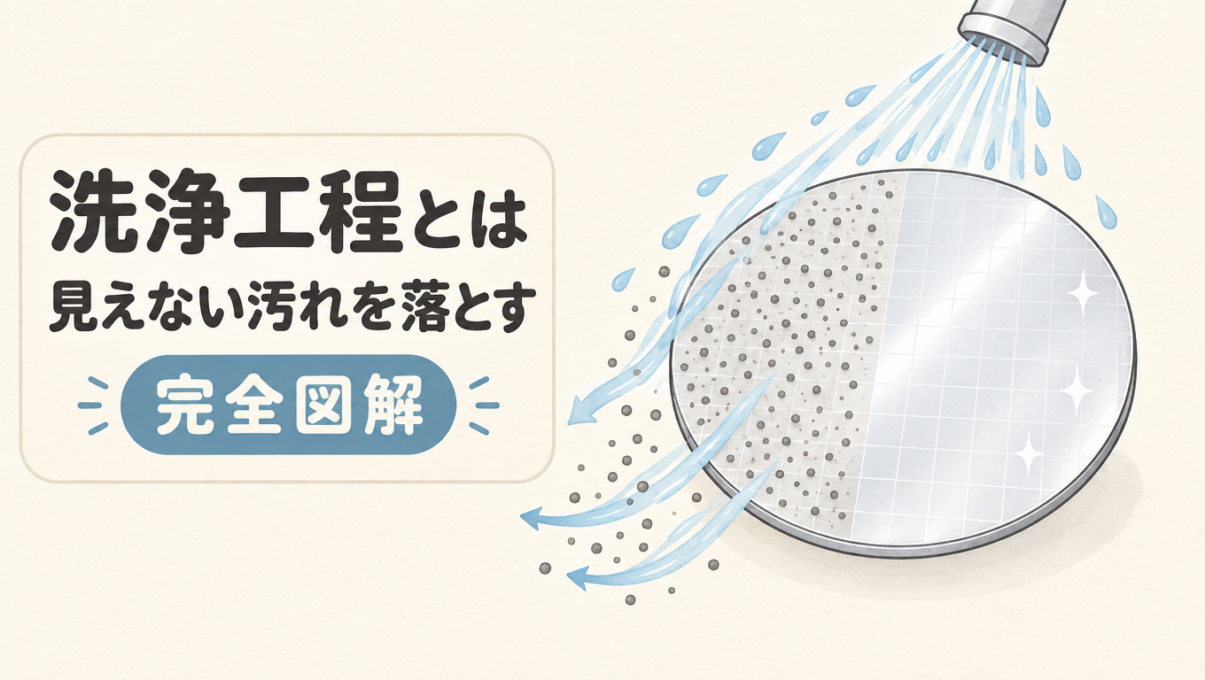 【完全図解】半導体の洗浄工程とは？ウェーハから「見えない汚れ」を落とす理由と方法