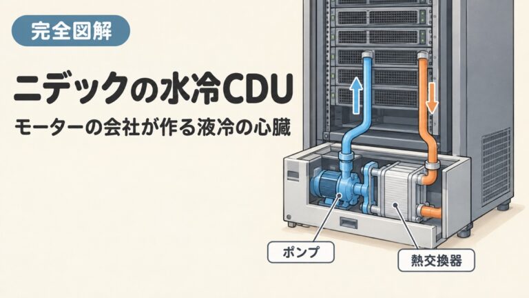 ニデックの水冷CDUとは？モーターの会社がAI冷却の主役になる理由