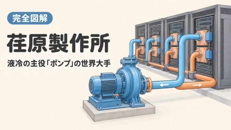荏原製作所（6361）のデータセンター事業とは？液冷を支えるポンプの役割を図解