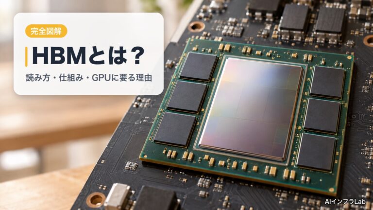 【完全図解】HBMとは？読み方・仕組みとGPUに必要な理由をやさしく解説