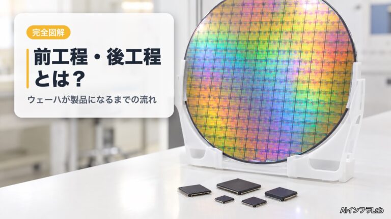 【完全図解】半導体の前工程・後工程とは？英語表記と製造工程の流れを1枚の地図で解説