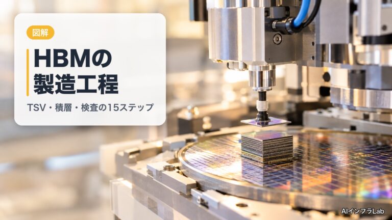 HBMの製造工程とは？TSV・積層（MR-MUF・TC-NCF）・検査の15ステップを図解