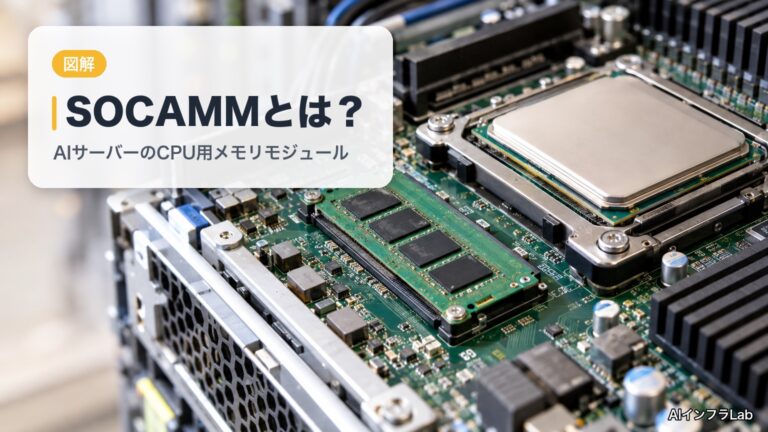 SOCAMMとは？HBM・LPDDRとの違いを図解｜SOCAMM2とNVIDIA Vera Rubinでの使い分け